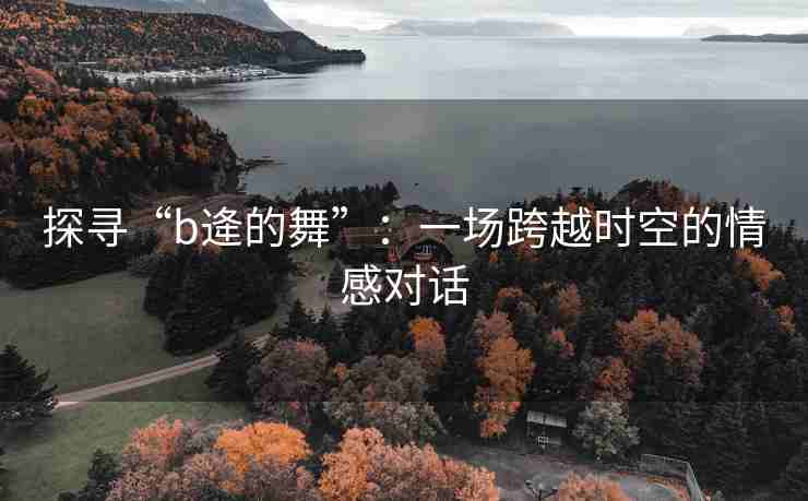 探寻“b逄的舞”:一场跨越时空的情感对话